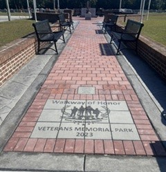 vet memorial walk